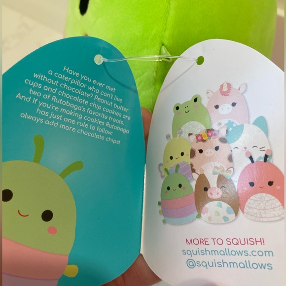 Rutabaga the Caterpillar Squishmallows 8" NWT - Picture 3 of 4